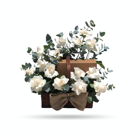 White Rose Chocolate Arrangement