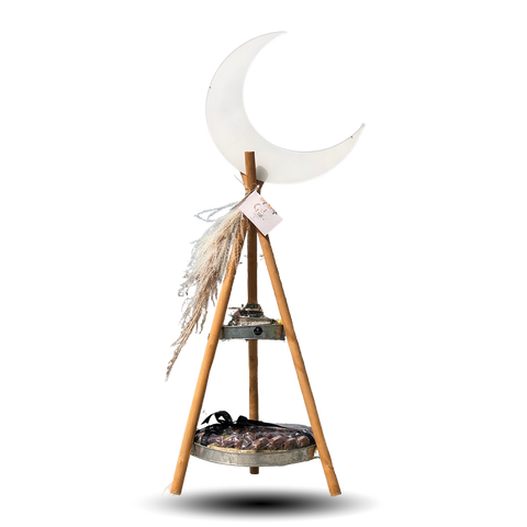Ramadan Stand  Arrangement With Moon & Chocolates - 03