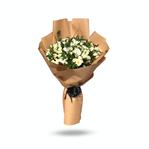 Spray Rose White Bouquet