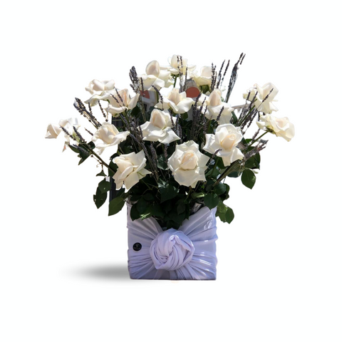 White Open Roses