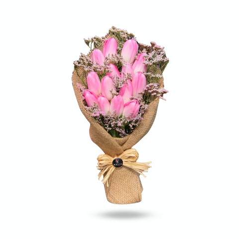 Pink Spray Tulip Bouquet