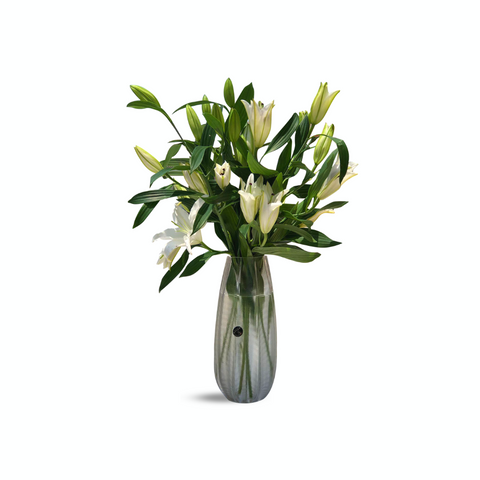 Lily White Flower Vase