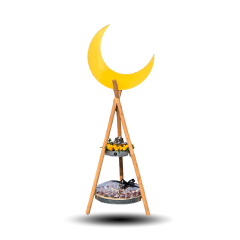 Ramadan Stand  Arrangement With Moon & Chocolates - 02