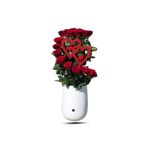 Flower Arrangement With White Vase